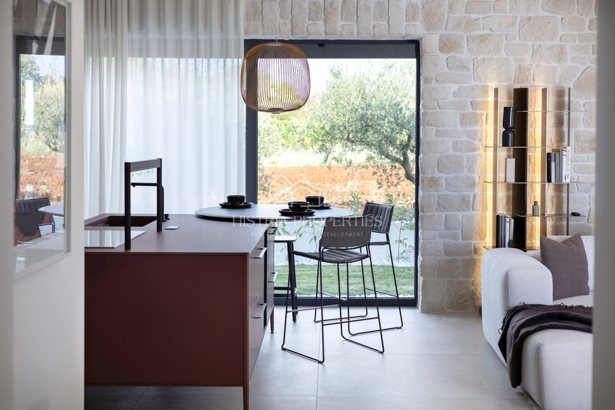 Villa di design in stile istriano, completamente e riccamente attrezzata