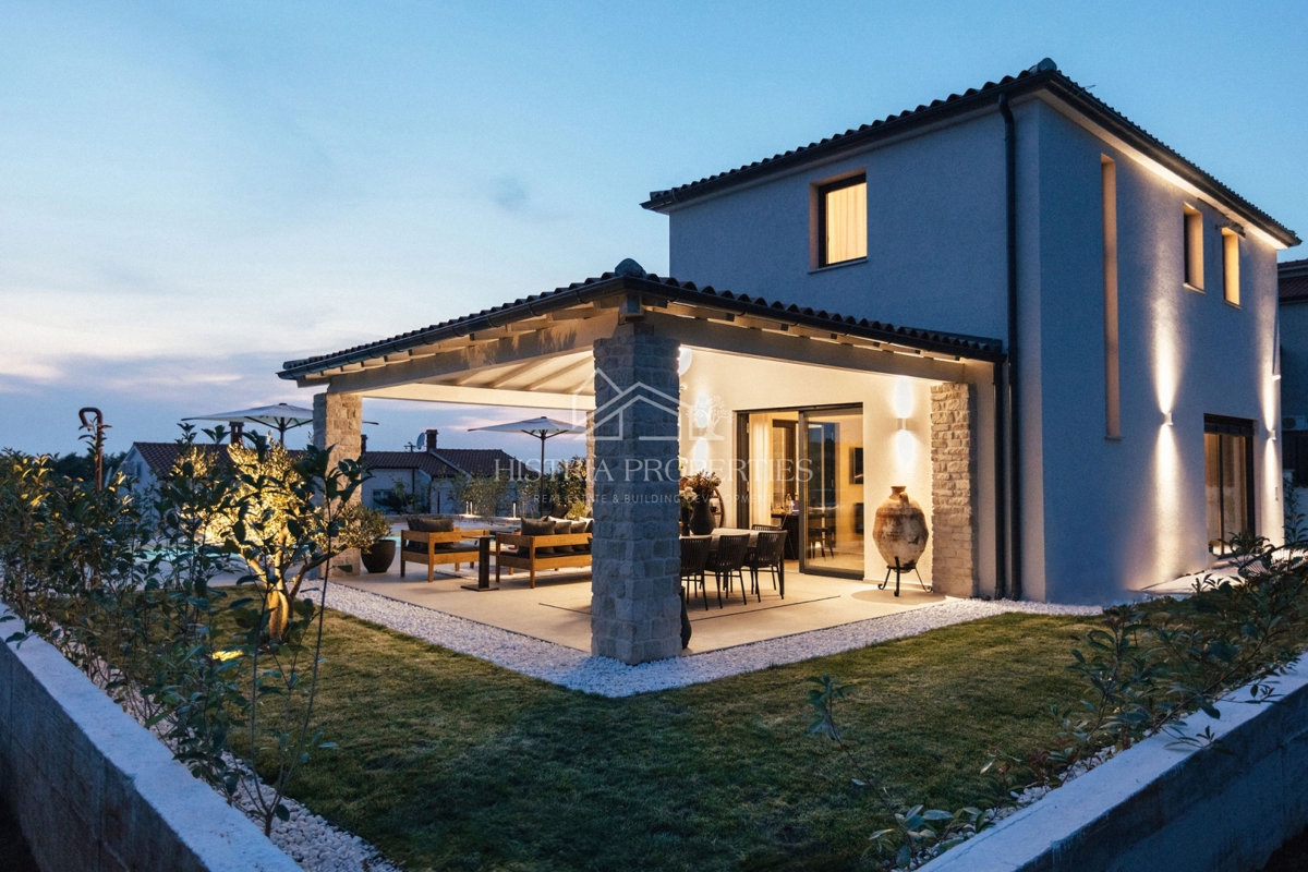 Villa di design in stile istriano, completamente e riccamente attrezzata