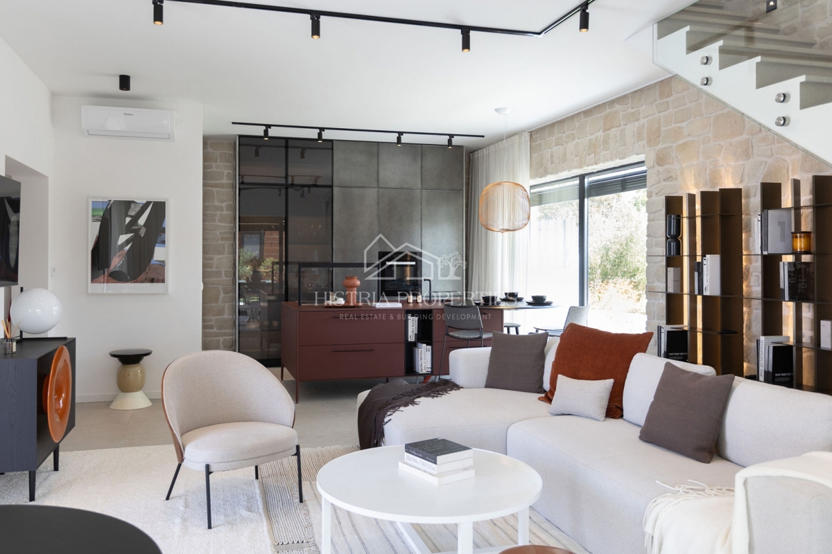 Villa di design in stile istriano, completamente e riccamente attrezzata