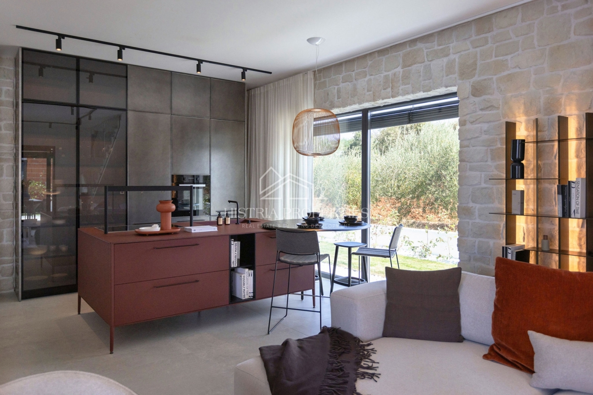 Villa di design in stile istriano, completamente e riccamente attrezzata