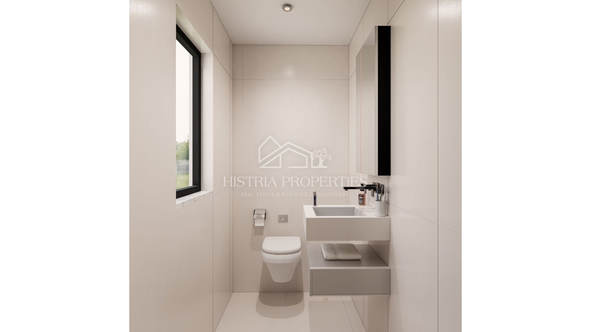 Appartamento con terrazza in un edificio di nuova costruzione in una posizione attraente a 900 metri dalla spiaggia