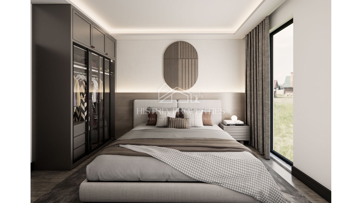 Appartamento con terrazza in un edificio di nuova costruzione in una posizione attraente a 900 metri dalla spiaggia