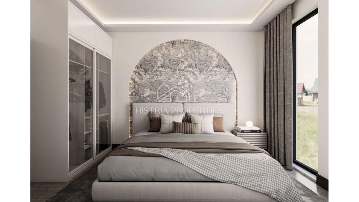 Appartamento con terrazza in un edificio di nuova costruzione in una posizione attraente a 900 metri dalla spiaggia