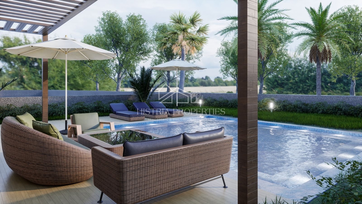 Casa di altissima qualità con piscina e vista mare