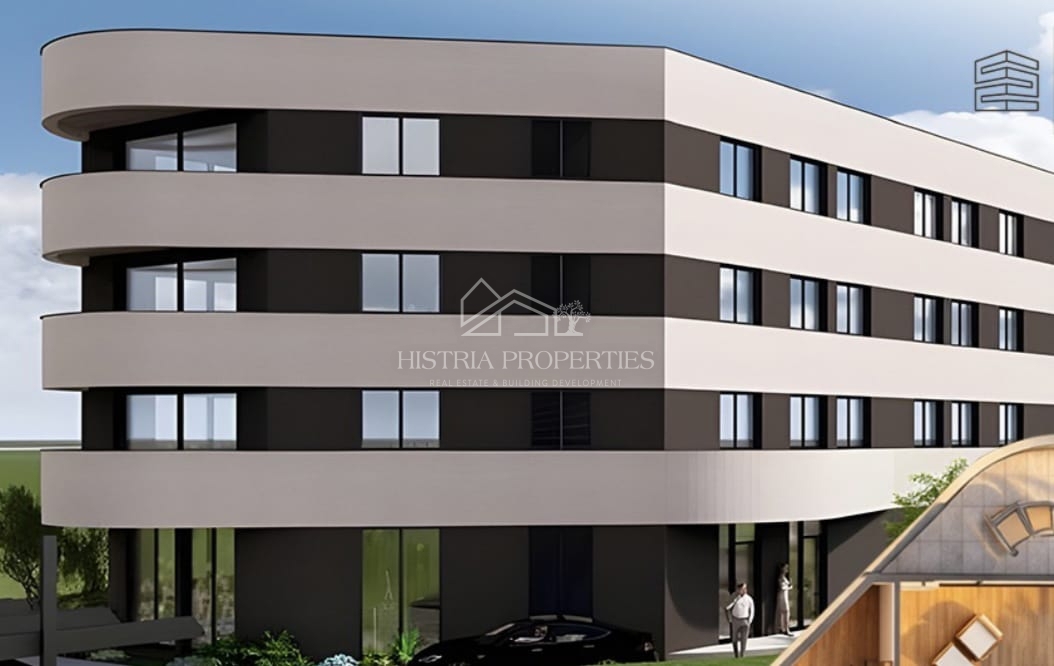 Appartamento con vista mare in un nuovo edificio moderno a 1 km dalla spiaggia.