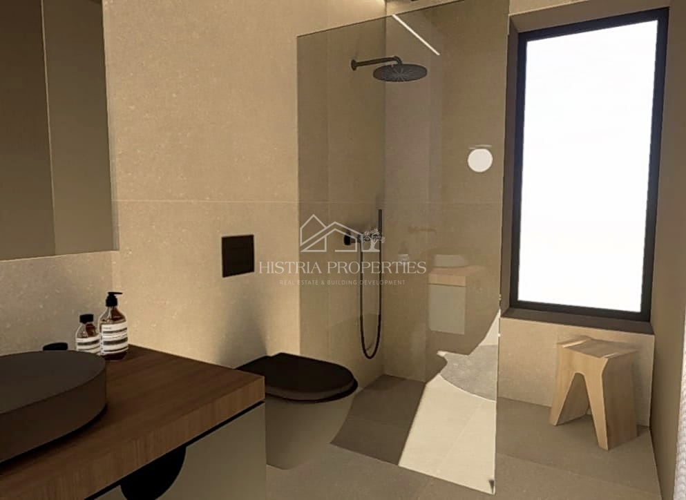 Una moderna casa unifamiliare di eccezionale qualità in una posizione che emana la rilassante atmosfera del paesaggio istriano.