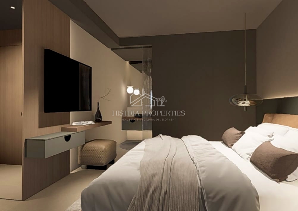 Una moderna casa unifamiliare di eccezionale qualità in una posizione che emana la rilassante atmosfera del paesaggio istriano.