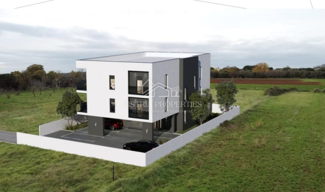 Confortevole appartamento in un nuovo edificio vicino a Pola con 3 camere da letto e 2 terrazze