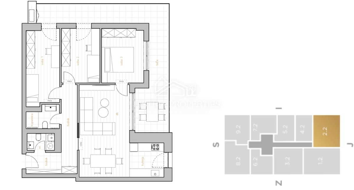 Idillio del Quarnero in un edificio nuovo, moderno e di qualità vicino alla spiaggia