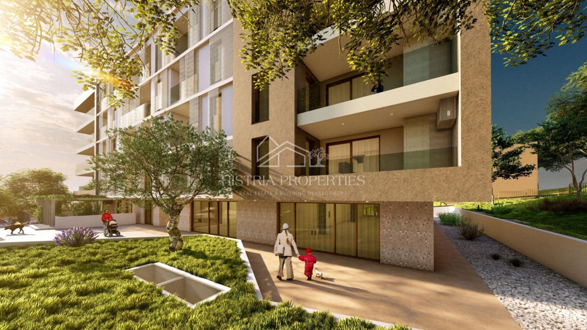 Idillio del Quarnero in un edificio nuovo, moderno e di qualità vicino alla spiaggia