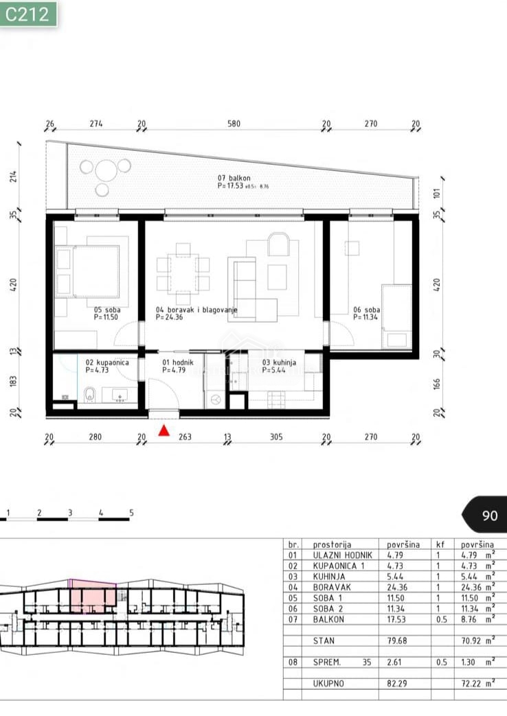 A 800 metri dal mare, appartamento nuovo in lussuoso palazzo di nuova costruzione con garage, ascensore e vista mare
