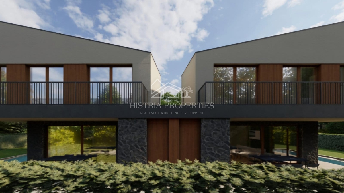 Una casa con un design architettonico sorprendente in un'autentica posizione istriana