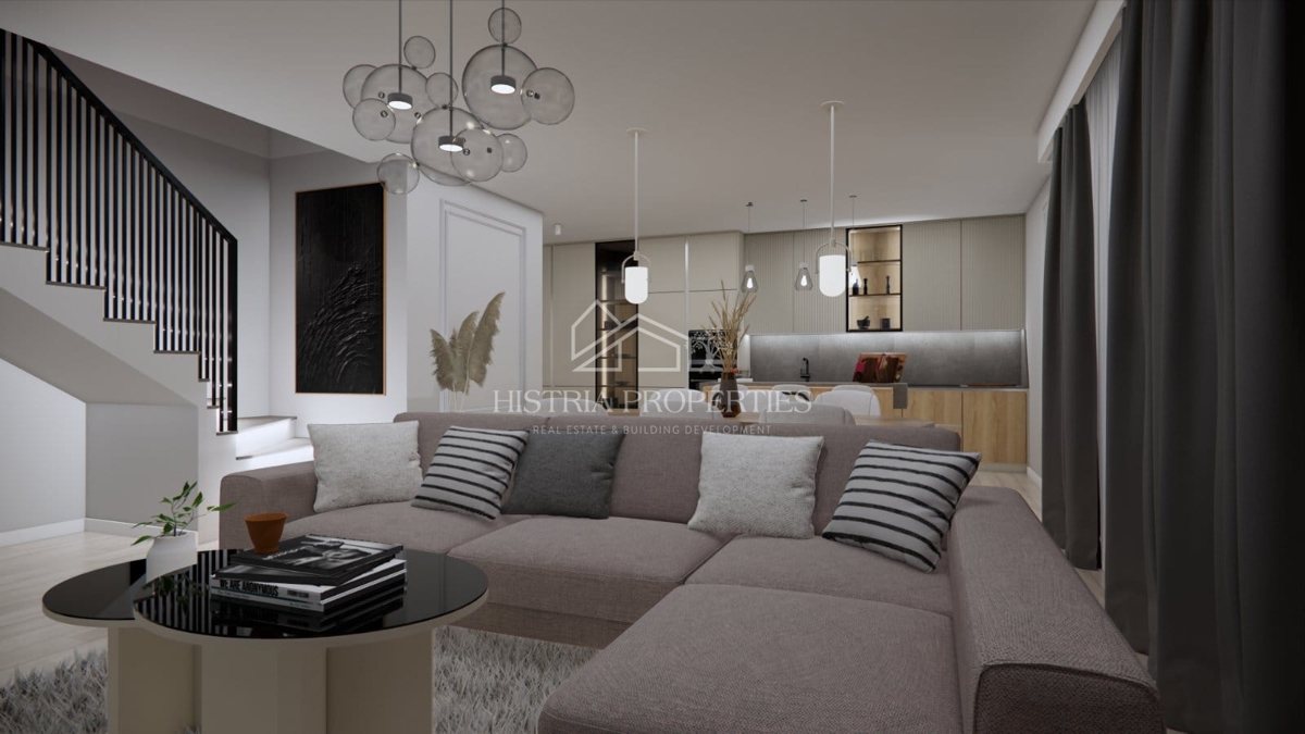 Una casa con un design architettonico sorprendente in un'autentica posizione istriana