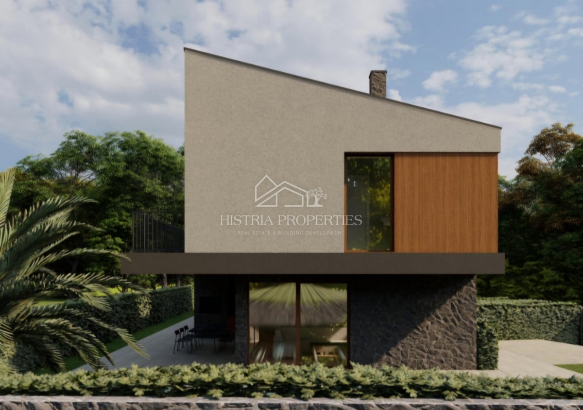 Una casa con un design architettonico sorprendente in un'autentica posizione istriana