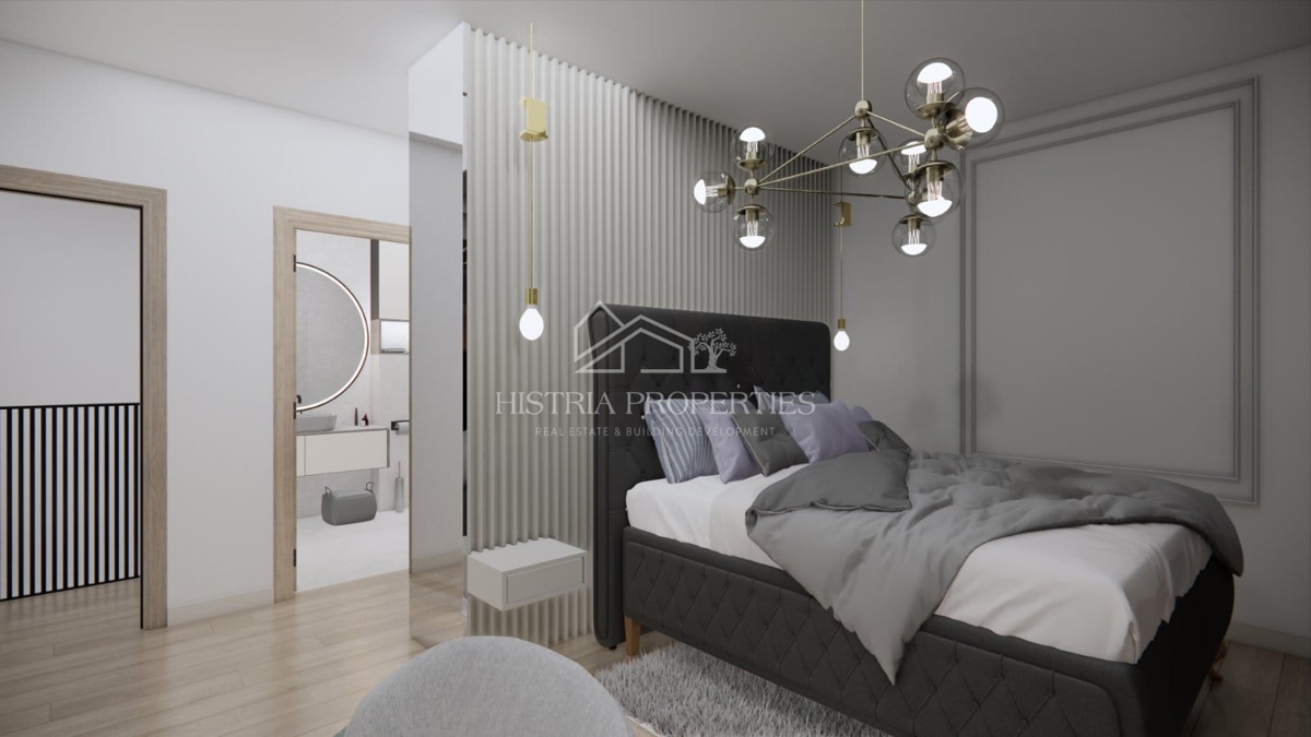 Una casa con un design architettonico sorprendente in un'autentica posizione istriana