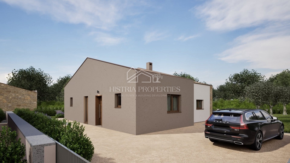 Elegante casa a un piano con piscina in un tranquillo villaggio istriano