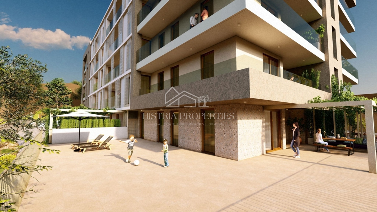 Edificio di nuova costruzione di altissima qualità e appartamento con ampia terrazza e vista mare