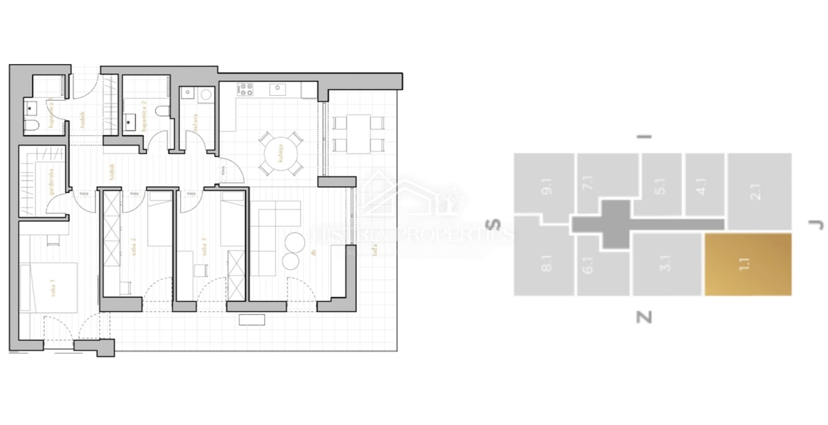 Edificio di nuova costruzione di altissima qualità e appartamento con ampia terrazza e vista mare