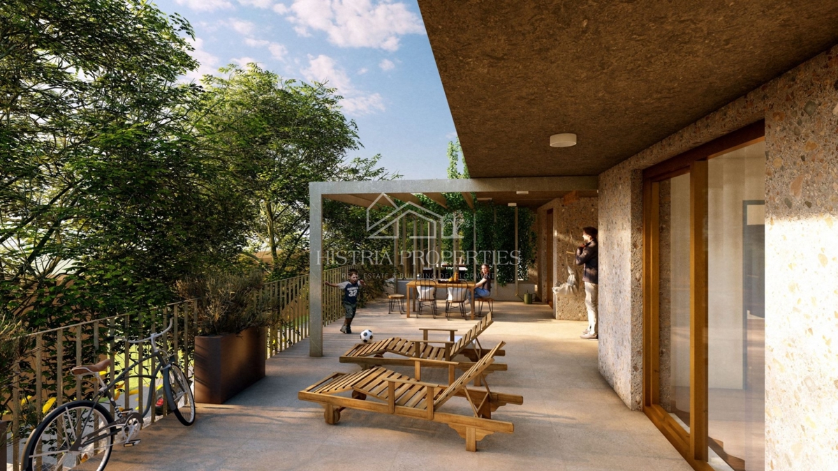 Edificio di nuova costruzione di altissima qualità e appartamento con ampia terrazza e vista mare