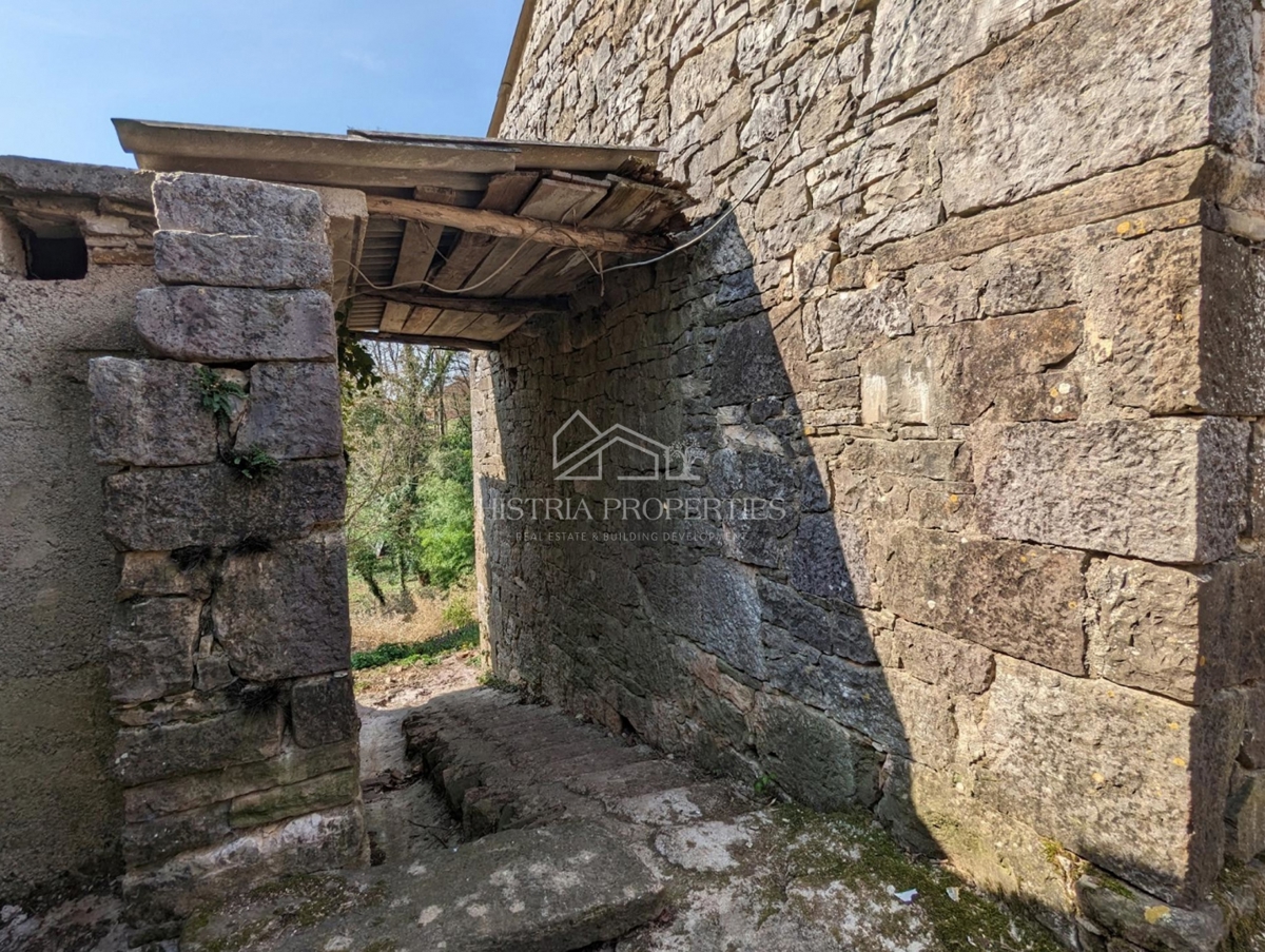 Una storia autoctona istriana con edifici da ristrutturare e tanto potenziale