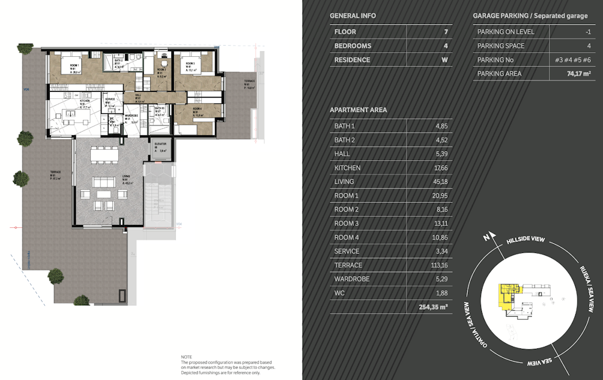 Appartamento Opatija - Centar, Opatija, 254m2