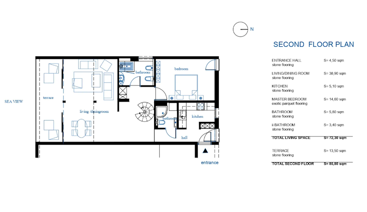 Appartamento Ika, Opatija - Okolica, 115m2