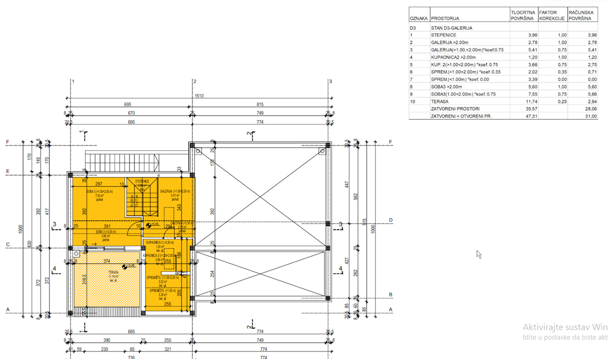 Appartamento Cres, 101m2