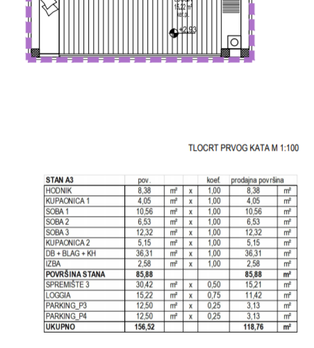 Appartamento Cres, 101m2