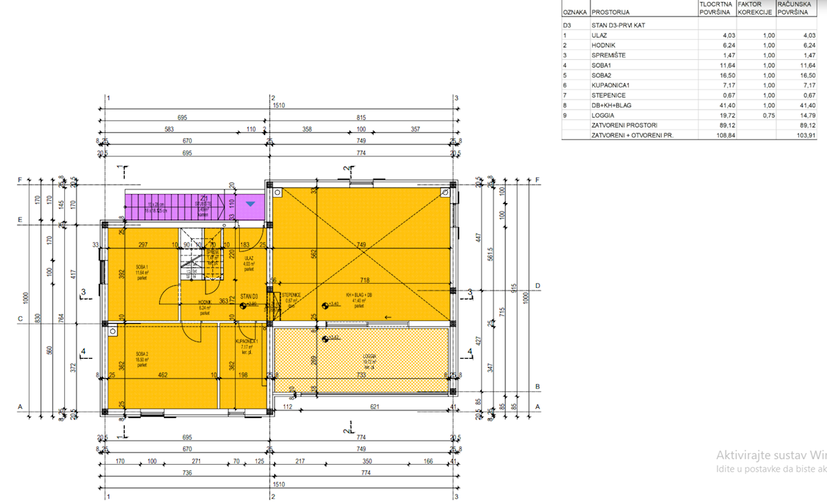 Appartamento Cres, 101m2