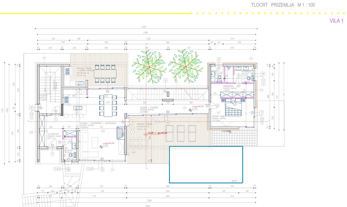 Vodice, Lussuosa villa con vista panoramica - 800m dal mare - spiagge