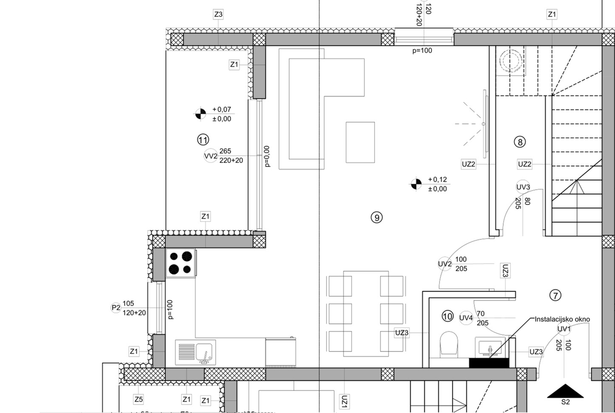 Appartamento su due piani - angolare con giardino