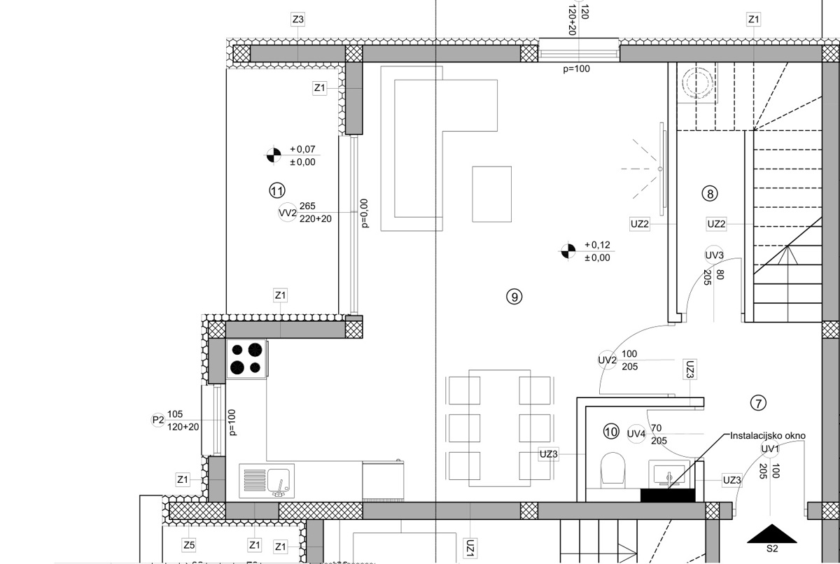 Appartamento su due piani - angolare con giardino