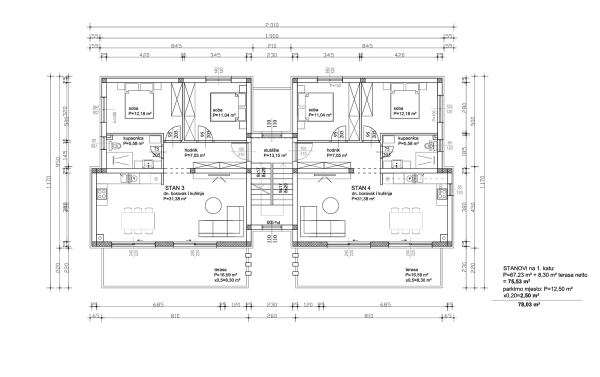 Nuova costruzione vicino al mare e alla spiaggia