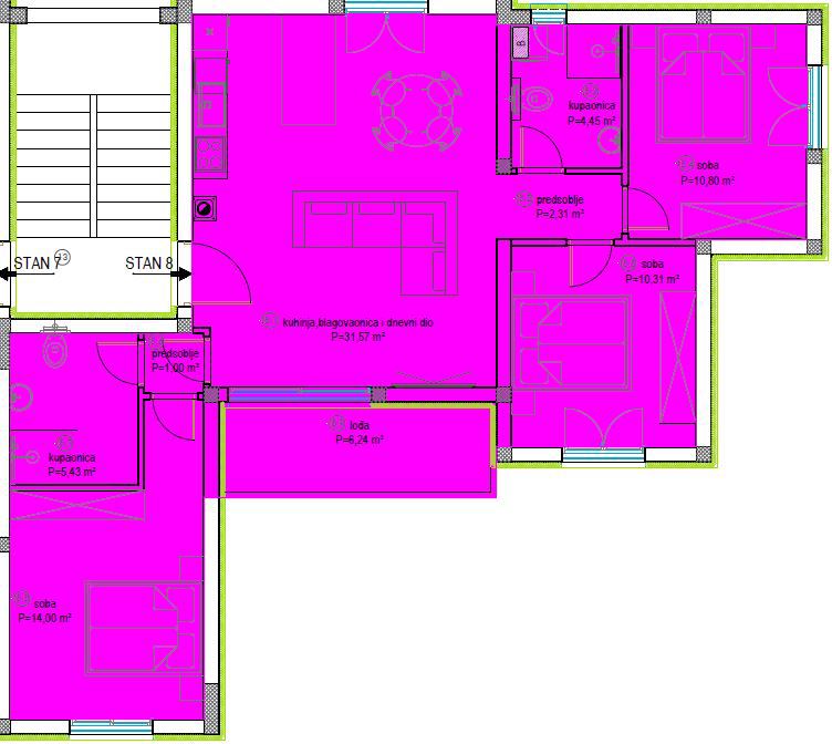 Nuova costruzione! Appartamento al 2° piano con vista mare – Višnjik
