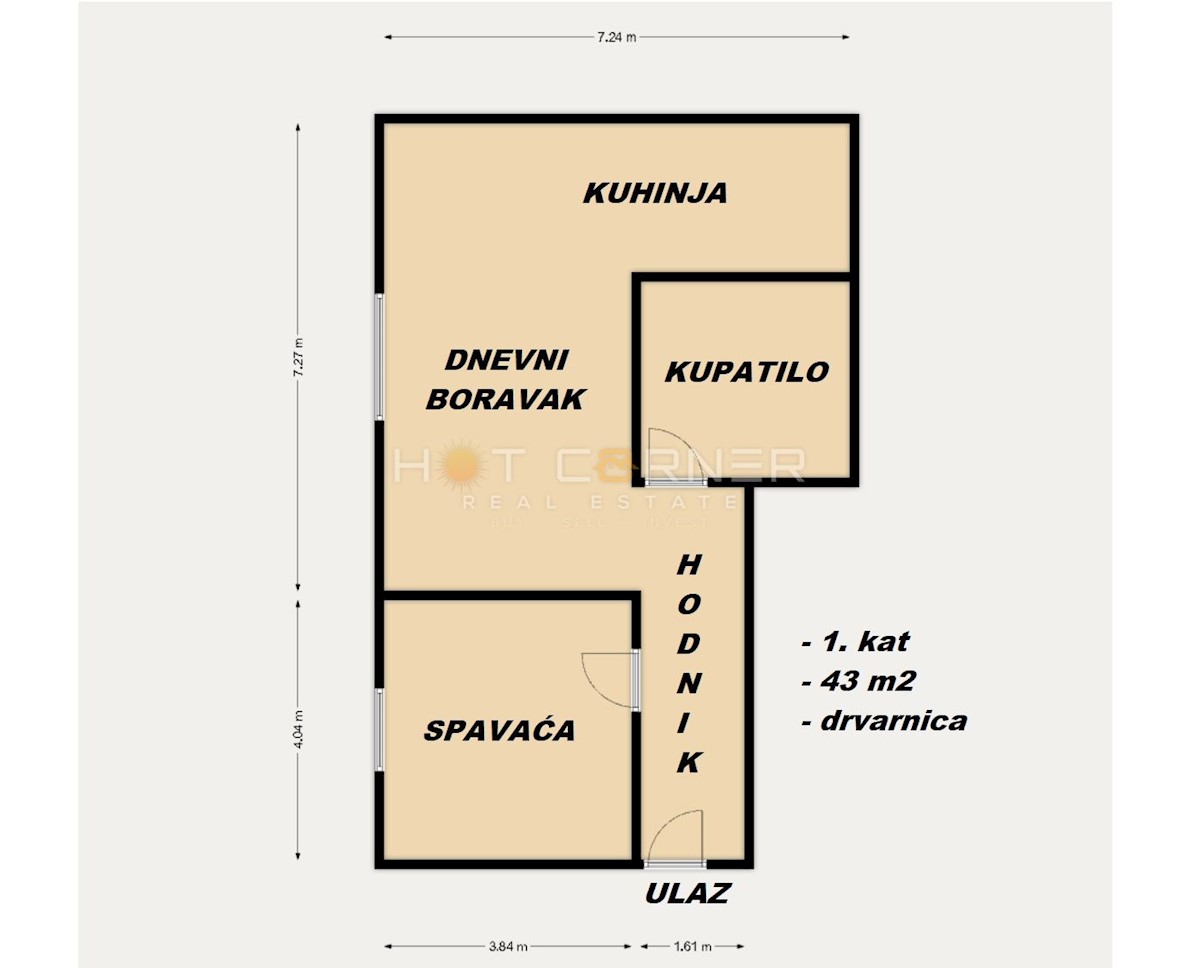 Appartamento Stoja, Pula, 43m2