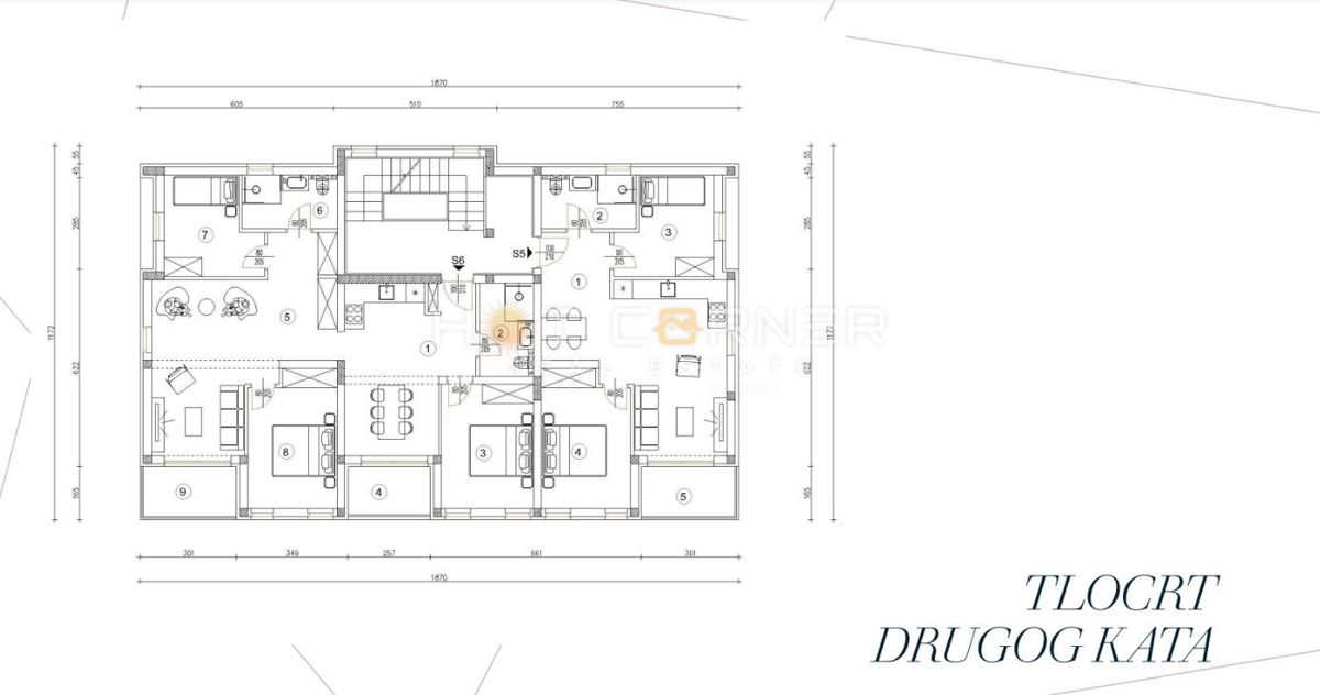 Pola, vicino alla foresta di Šijana, appartamento al piano terra 2 camere + 97 m² di giardino