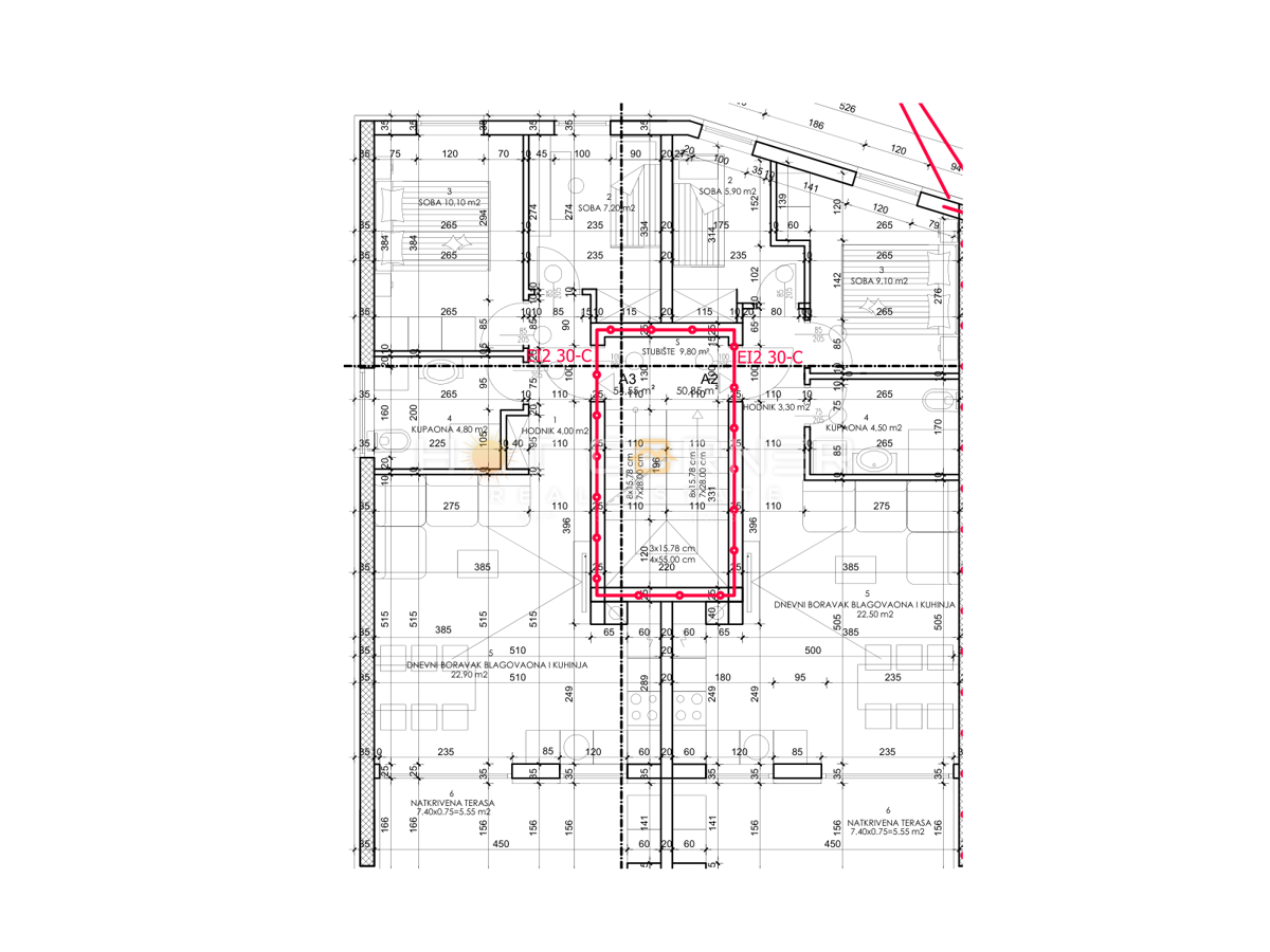 Appartamento Valdebek, Pula, 57m2