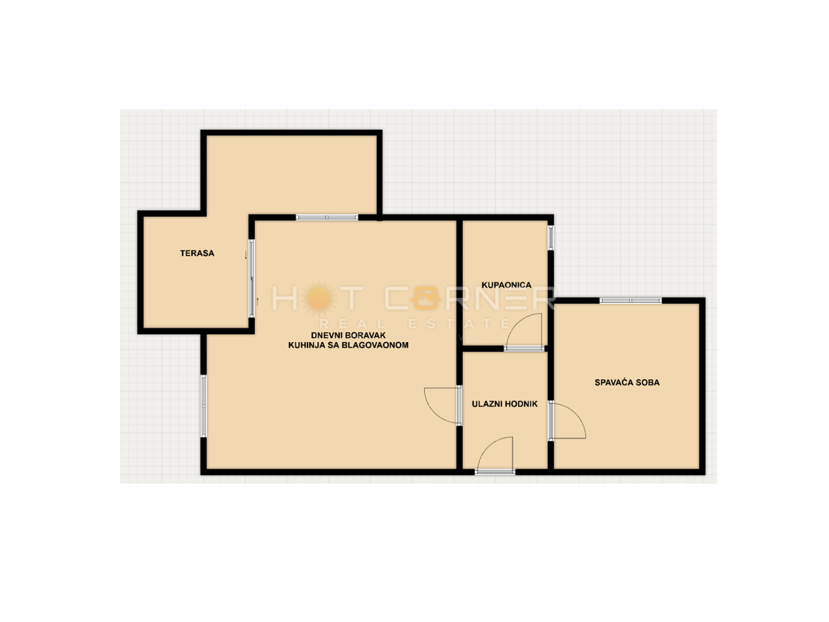 Appartamento Valdebek, Pula, 57m2