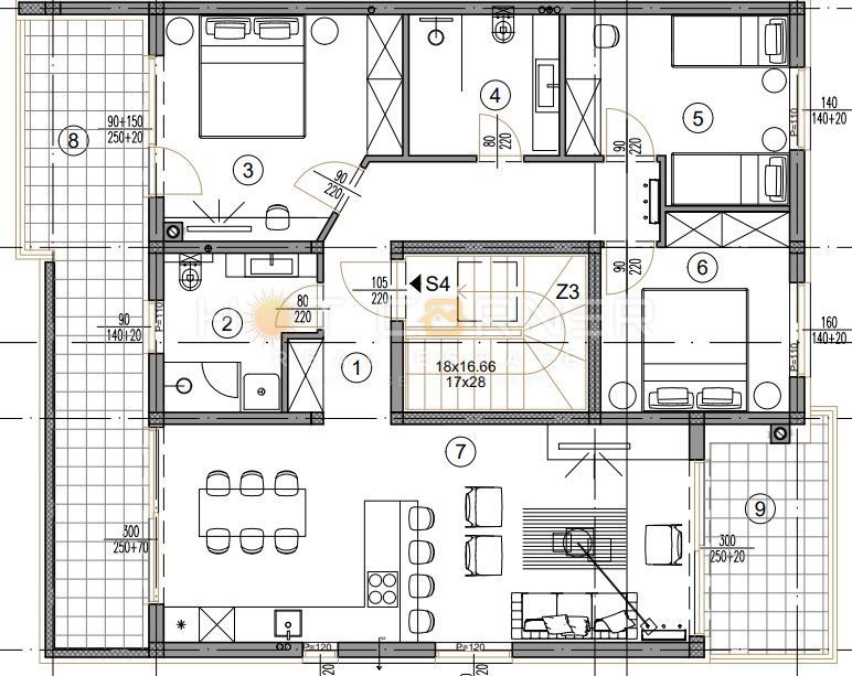Appartamento Valdebek, Pula, 67m2