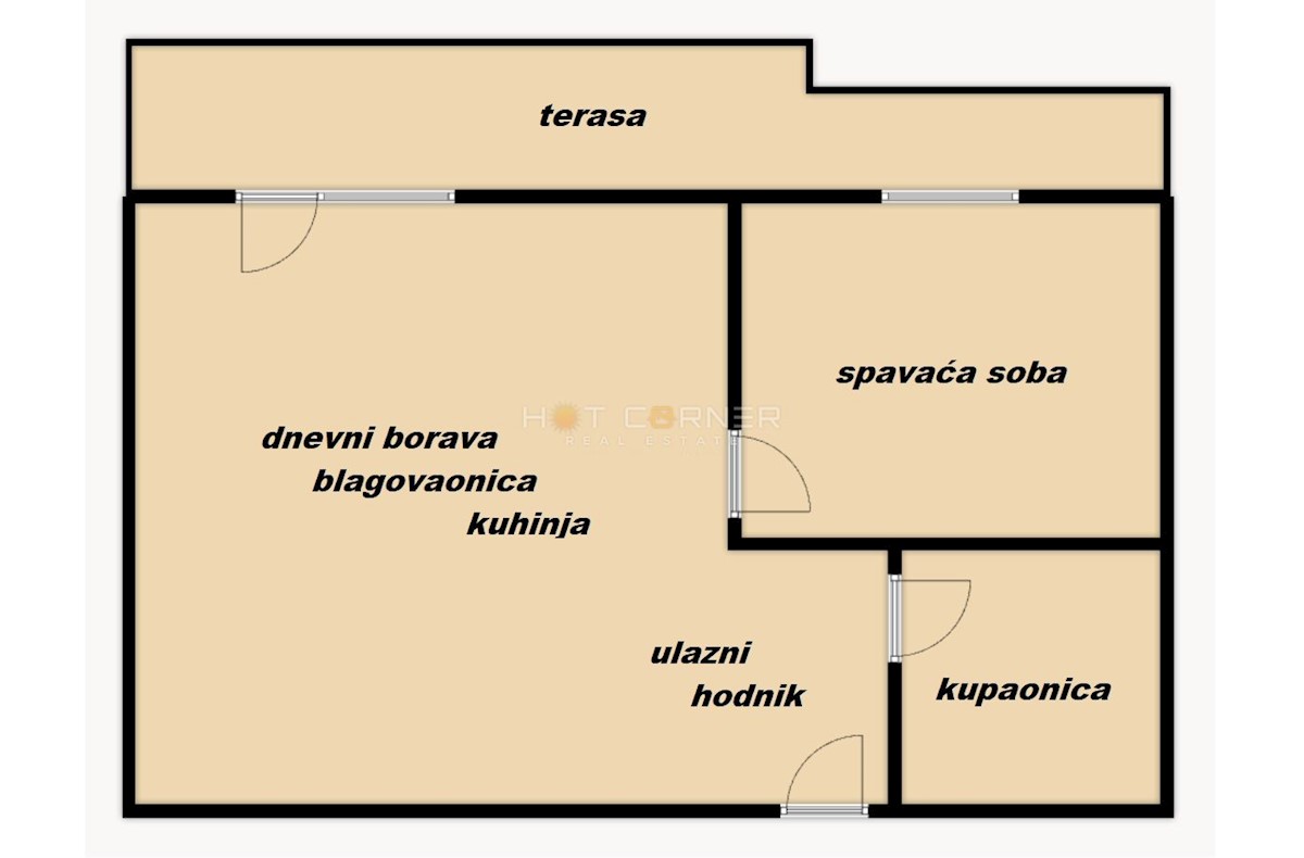 Appartamento Monvidal, Pula, 52m2