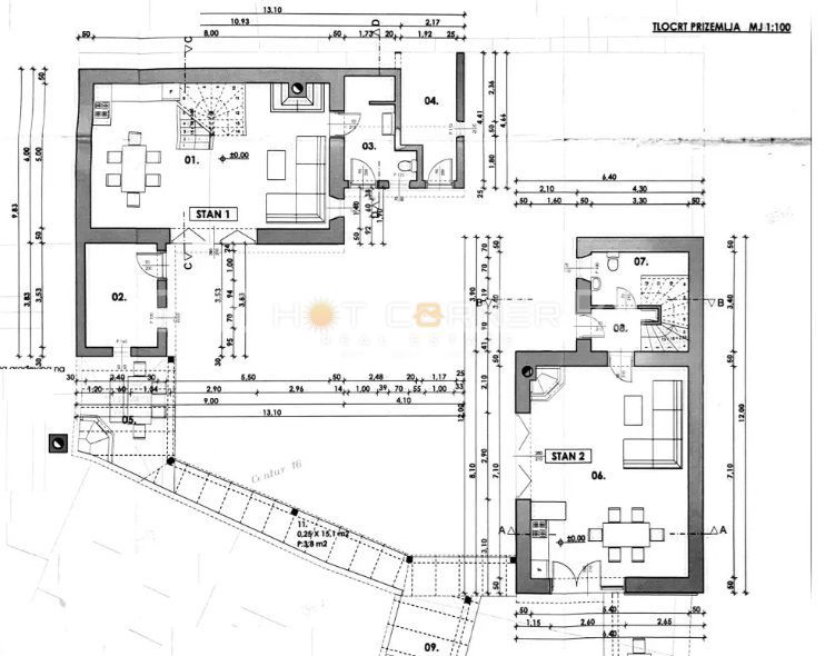 Resort di Lusso in Pietra – Due Bellezze in Pietra con Piscina Riscaldata e Splendido Cortile, a 2 km dal Mare