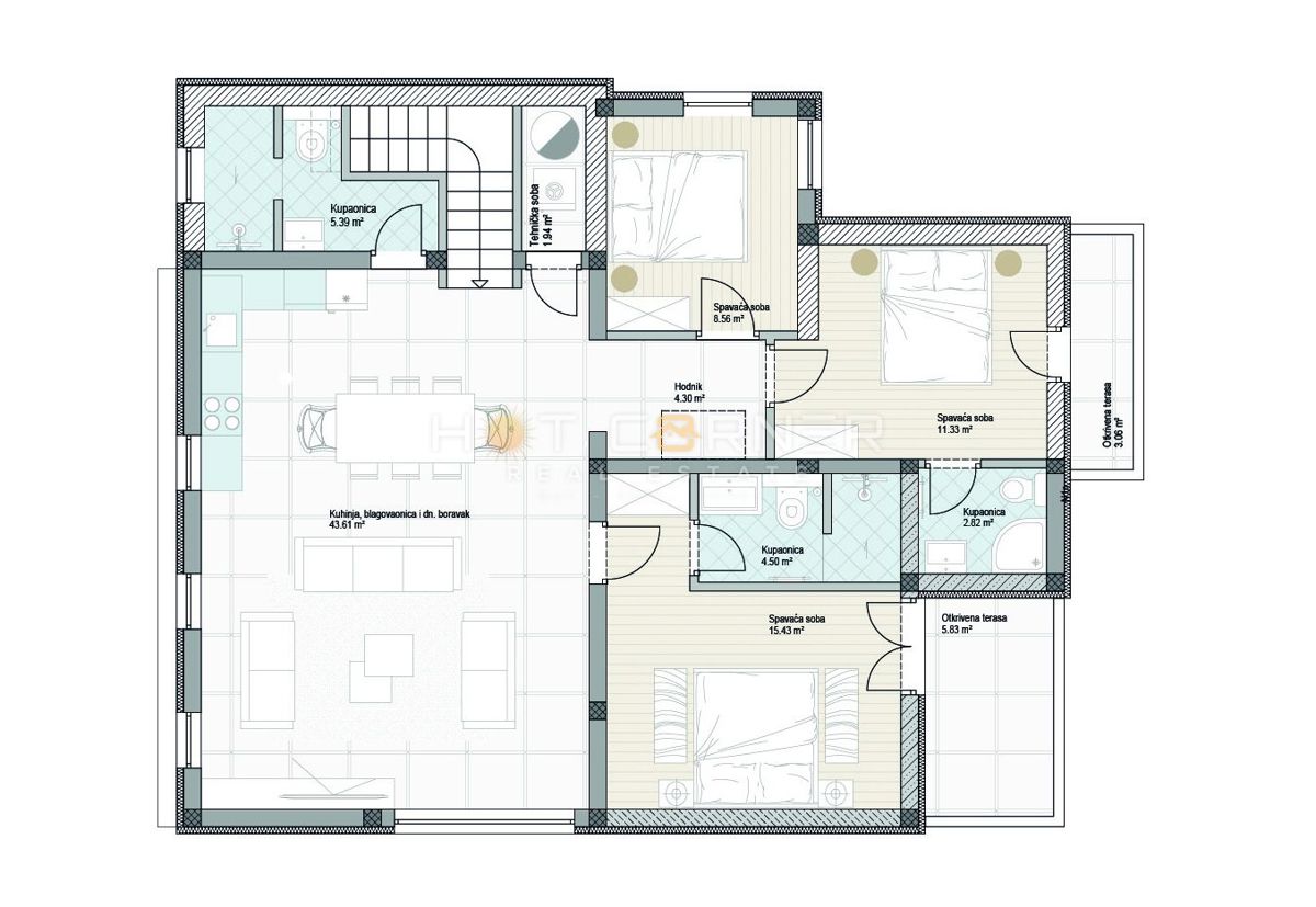 Appartamento Premantura, Medulin, 105m2
