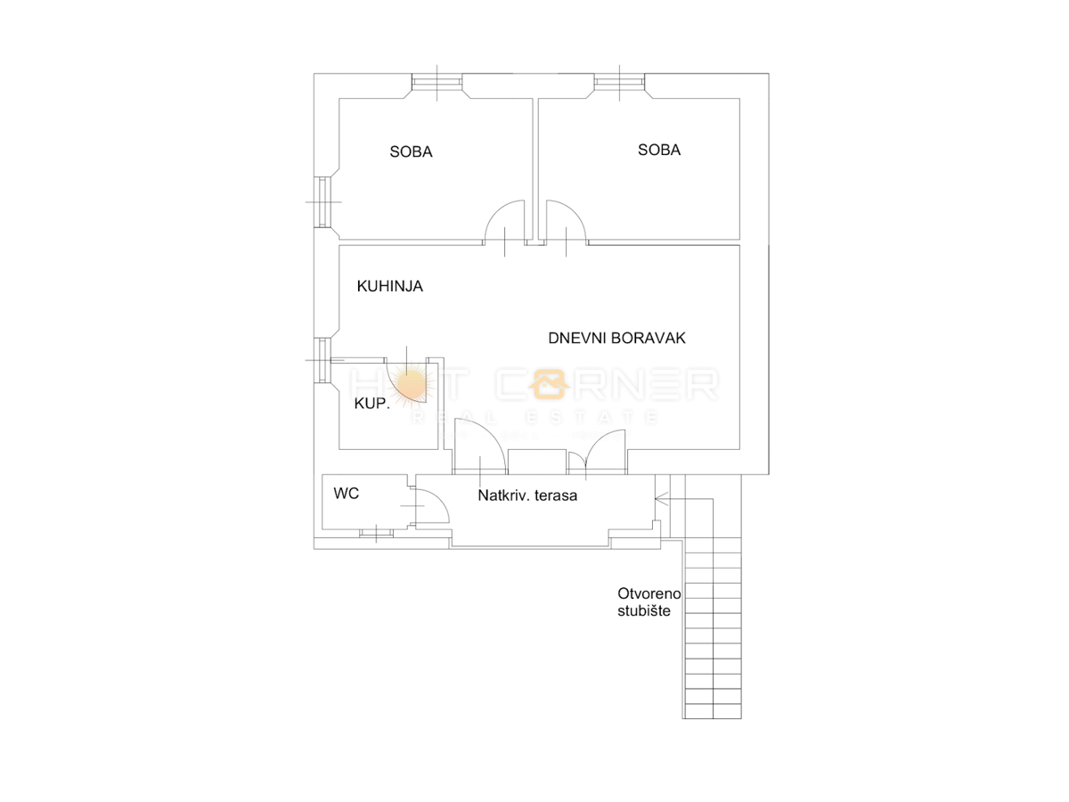 Appartamento Monvidal, Pula, 53m2