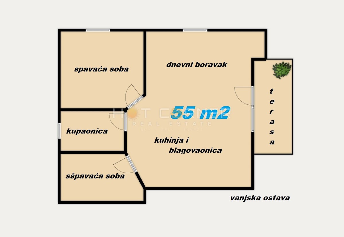 Appartamento Medulin, 55m2