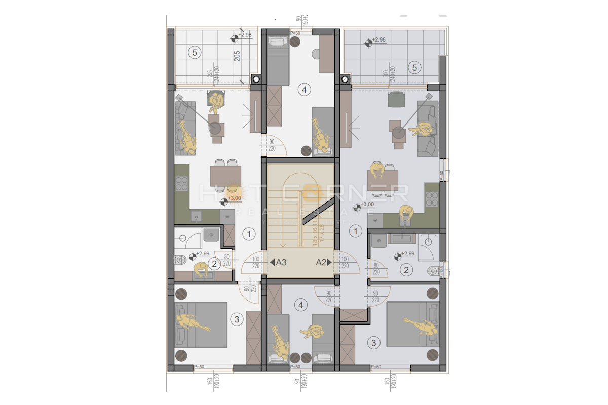 Appartamento Valdebek, Pula, 57m2