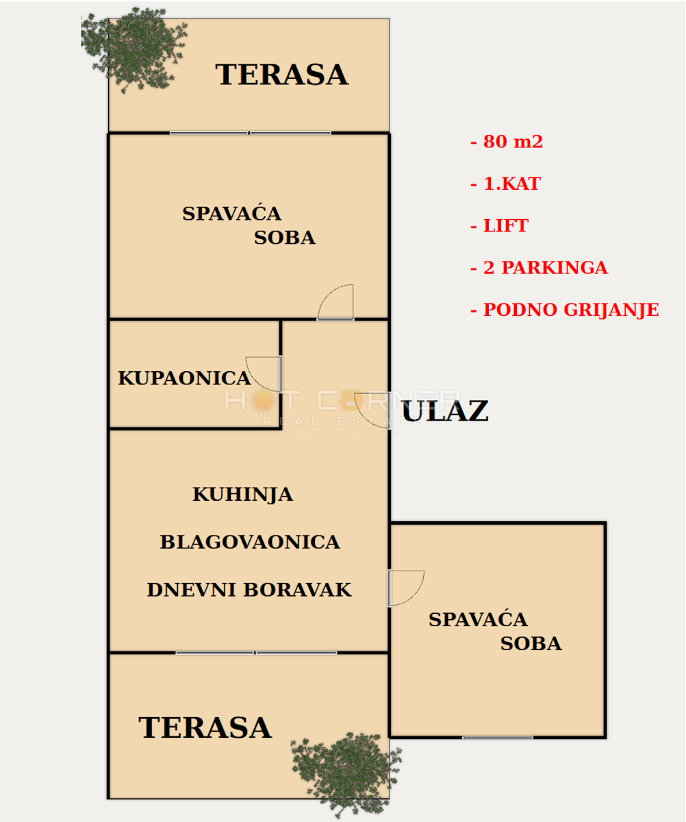 Appartamento Vidikovac, Pula, 80m2