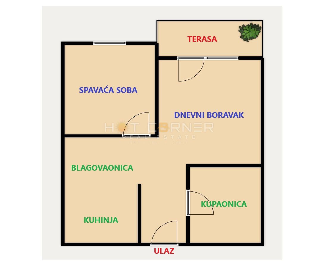 Appartamento Centar, Pula, 50m2