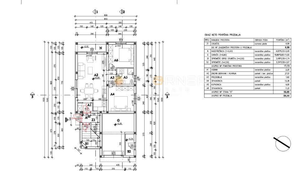 Medulin, posizione top, 400 m dalla spiaggia, appartamento al piano terra con giardino