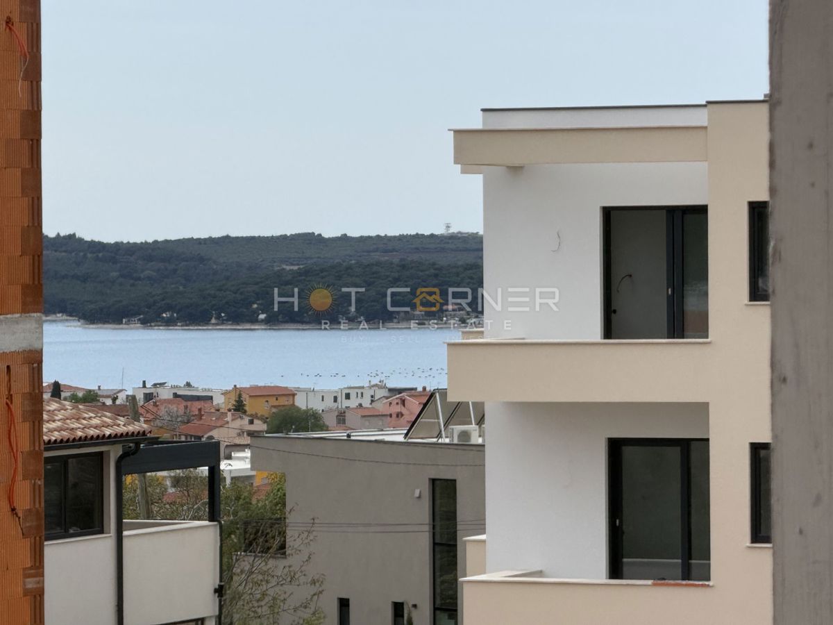 Medulin - appartamento moderno in costruzione nuova, 2 camere da letto, grande terrazza con vista sul mare