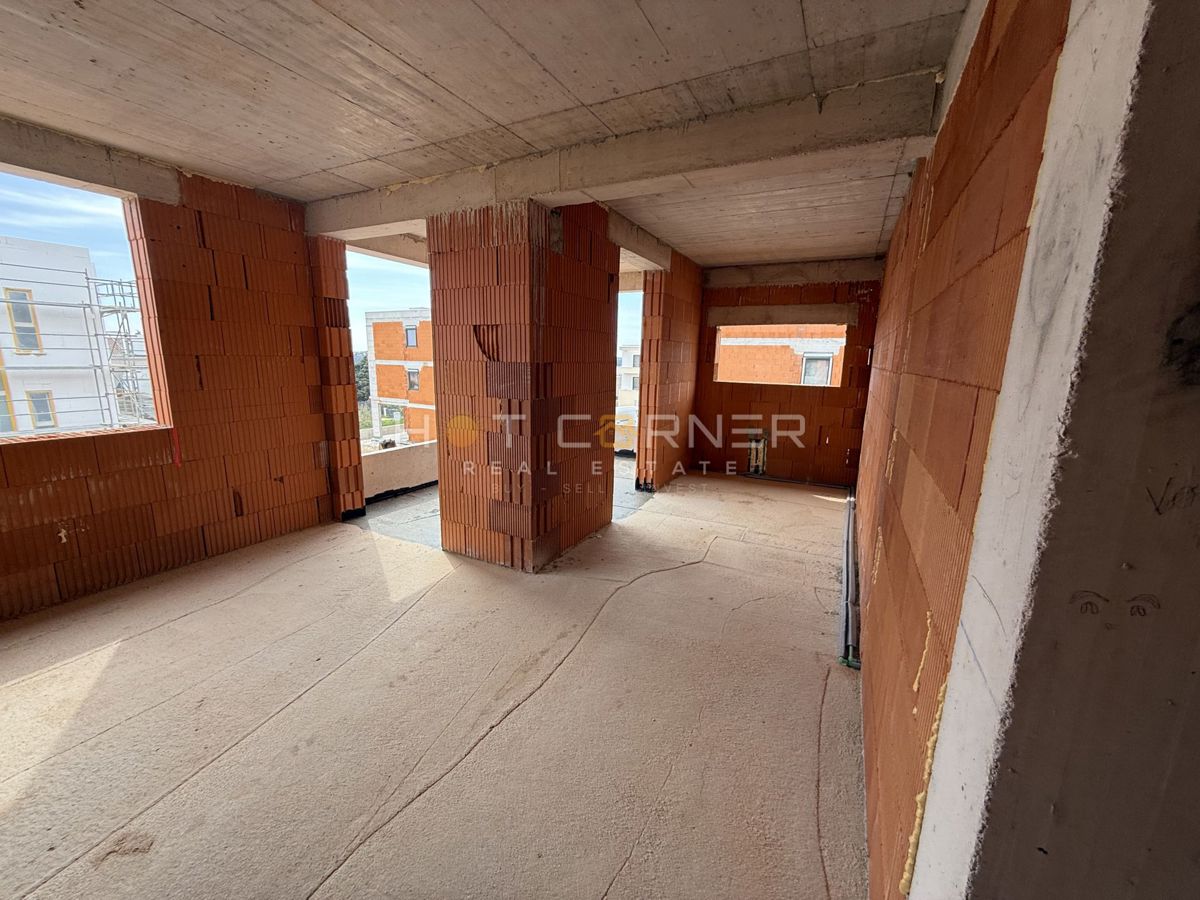 Medulin - appartamento moderno in costruzione nuova, 2 camere da letto, grande terrazza con vista sul mare